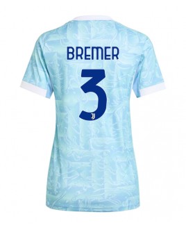 Günstige Juventus Gleison Bremer #3 Auswärtstrikot Damen 2025-26 Kurzarm